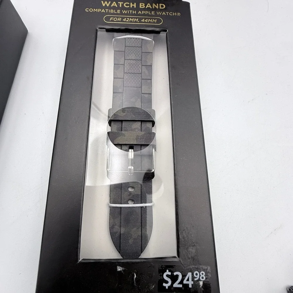 Unbranded Watch Band Lot 4 42mm 44mm Apple‎ Watch Compatible Camo Leather Fabric